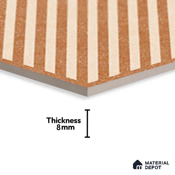 Patterned Look Floor Tile TL 09150 B | Matte Finish 12 x 12 inch Vitrified Tile - 8 mm | Suitable For Kitchen, Bathroom, Bedroom & Office | Please Expect a Slight Variation of Pattern