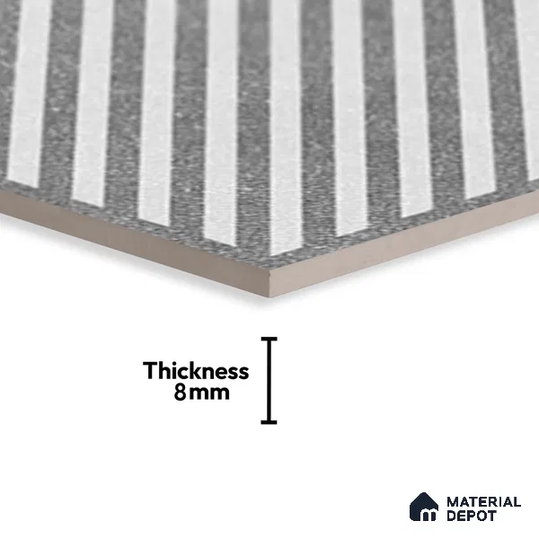 Stone Look Floor Tile TL 09150 | Matte Finish 12 x 12 inch Vitrified Tile - 8 mm | Suitable For Kitchen, Bathroom, Bedroom & Office | Please Expect a Slight Variation of Pattern