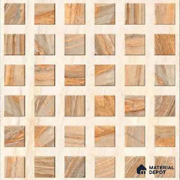 Stone Look Floor Tile TL 09144 B | Matte Finish 12 x 12 inch Vitrified Tile - 8 mm | Suitable For Kitchen, Bathroom, Bedroom & Office | Please Expect a Slight Variation of Pattern