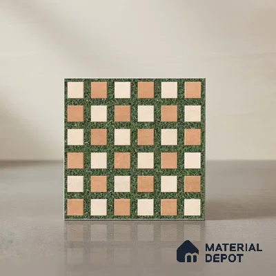 Stone Look Floor Tile TL 09144 | Matte Finish 12 x 12 inch Vitrified Tile - 8 mm | Suitable For Kitchen, Bathroom, Bedroom & Office | Please Expect a Slight Variation of Pattern