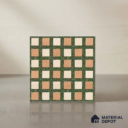Stone Look Floor Tile TL 09144 | Matte Finish 12 x 12 inch Vitrified Tile - 8 mm | Suitable For Kitchen, Bathroom, Bedroom & Office | Please Expect a Slight Variation of Pattern