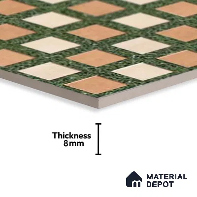 Stone Look Floor Tile TL 09144 | Matte Finish 12 x 12 inch Vitrified Tile - 8 mm | Suitable For Kitchen, Bathroom, Bedroom & Office | Please Expect a Slight Variation of Pattern