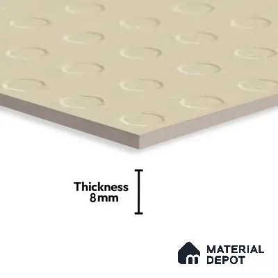 Patterned Look Floor Tile TL 09114 | Matte Finish 12 x 12 inch Vitrified Tile - 8 mm | Suitable For Kitchen, Bathroom, Bedroom & Office | Please Expect a Slight Variation of Pattern