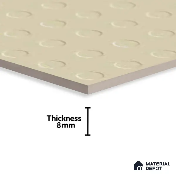 Patterned Look Floor Tile TL 09114 | Matte Finish 12 x 12 inch Vitrified Tile - 8 mm | Suitable For Kitchen, Bathroom, Bedroom & Office | Please Expect a Slight Variation of Pattern