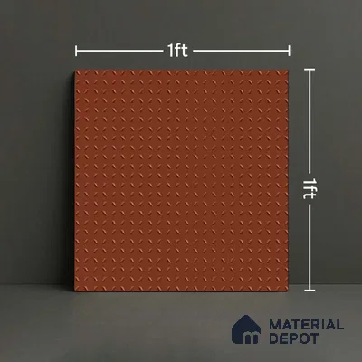 Patterned Look Floor Tile TL 09116 B | Matte Finish 12 x 12 inch Vitrified Tile - 8 mm | Suitable For Kitchen, Bathroom, Bedroom & Office | Please Expect a Slight Variation of Pattern