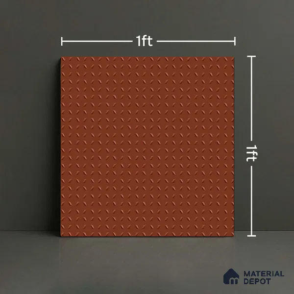 Patterned Look Floor Tile TL 09116 B | Matte Finish 12 x 12 inch Vitrified Tile - 8 mm | Suitable For Kitchen, Bathroom, Bedroom & Office | Please Expect a Slight Variation of Pattern