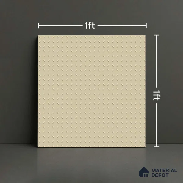 Patterned Look Floor Tile TL 09116 | Matte Finish 12 x 12 inch Vitrified Tile - 8 mm | Suitable For Kitchen, Bathroom, Bedroom & Office | Please Expect a Slight Variation of Pattern