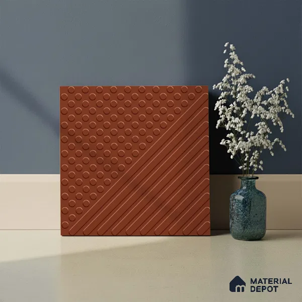 Patterned Look Floor Tile TL 09117 B | Matte Finish 12 x 12 inch Vitrified Tile - 8 mm | Suitable For Kitchen, Bathroom, Bedroom & Office | Please Expect a Slight Variation of Pattern