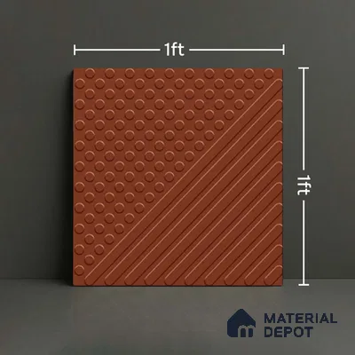 Patterned Look Floor Tile TL 09117 B | Matte Finish 12 x 12 inch Vitrified Tile - 8 mm | Suitable For Kitchen, Bathroom, Bedroom & Office | Please Expect a Slight Variation of Pattern