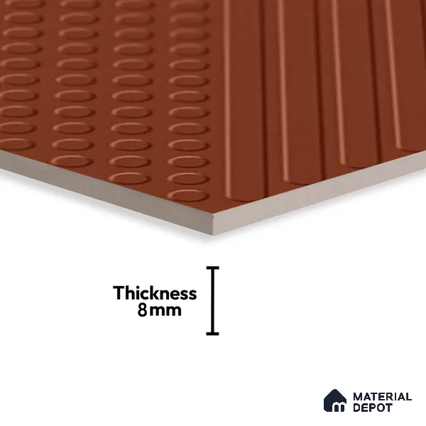 Patterned Look Floor Tile TL 09117 B | Matte Finish 12 x 12 inch Vitrified Tile - 8 mm | Suitable For Kitchen, Bathroom, Bedroom & Office | Please Expect a Slight Variation of Pattern
