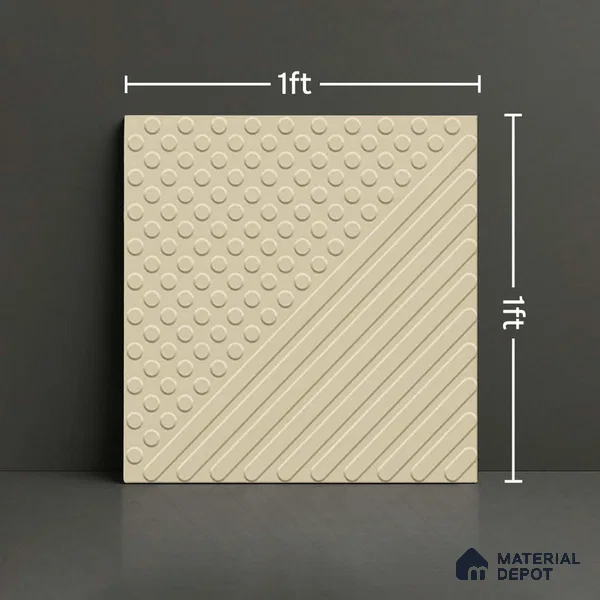 Patterned Look Floor Tile TL 09117 | Matte Finish 12 x 12 inch Vitrified Tile - 8 mm | Suitable For Kitchen, Bathroom, Bedroom & Office | Please Expect a Slight Variation of Pattern