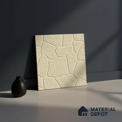 Patterned Look Floor Tile TL 09119 | Matte Finish 12 x 12 inch Vitrified Tile - 8 mm | Suitable For Kitchen, Bathroom, Bedroom & Office | Please Expect a Slight Variation of Pattern