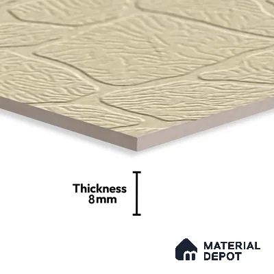 Patterned Look Floor Tile TL 09119 | Matte Finish 12 x 12 inch Vitrified Tile - 8 mm | Suitable For Kitchen, Bathroom, Bedroom & Office | Please Expect a Slight Variation of Pattern