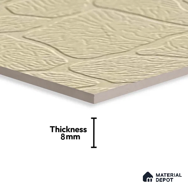 Patterned Look Floor Tile TL 09119 | Matte Finish 12 x 12 inch Vitrified Tile - 8 mm | Suitable For Kitchen, Bathroom, Bedroom & Office | Please Expect a Slight Variation of Pattern