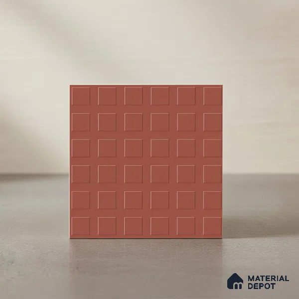 Patterned Look Floor Tile TL 09115 B | Matte Finish 12 x 12 inch Vitrified Tile - 8 mm | Suitable For Kitchen, Bathroom, Bedroom & Office | Please Expect a Slight Variation of Pattern