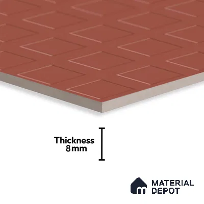 Patterned Look Floor Tile TL 09115 B | Matte Finish 12 x 12 inch Vitrified Tile - 8 mm | Suitable For Kitchen, Bathroom, Bedroom & Office | Please Expect a Slight Variation of Pattern