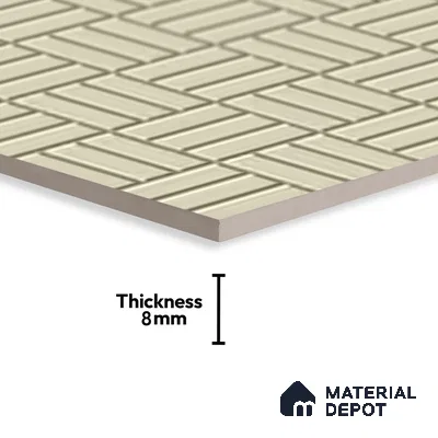 Patterned Look Floor Tile TL 09112 | Matte Finish 12 x 12 inch Vitrified Tile - 8 mm | Suitable For Kitchen, Bathroom, Bedroom & Office | Please Expect a Slight Variation of Pattern
