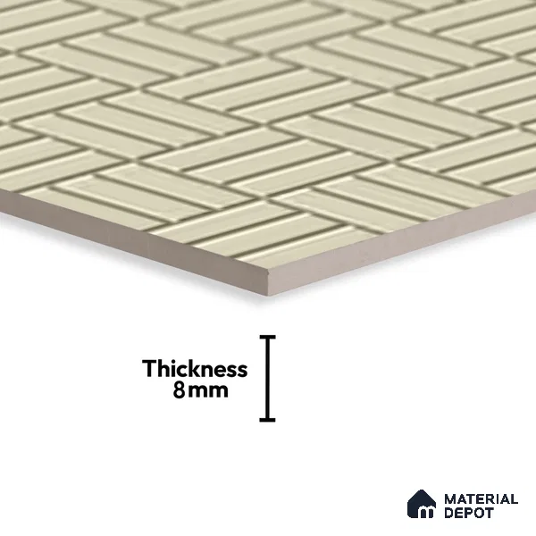 Patterned Look Floor Tile TL 09112 | Matte Finish 12 x 12 inch Vitrified Tile - 8 mm | Suitable For Kitchen, Bathroom, Bedroom & Office | Please Expect a Slight Variation of Pattern