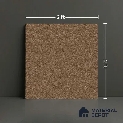 Stone Floor Tile TL 09408 B Stonex Coffe 2 ft x 2 ft Matte Finish Porcelain Tile - 9 mm  | Suitable For Bathroom, Terrace & Balcony