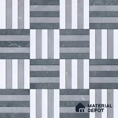 Patterned Look Floor Tile TL 09380 | Matte Finish 16 x 16 inch Vitrified Tile - 12 mm | Suitable For Kitchen, Bathroom, Bedroom & Office | Pattern Alignment May Vary | 2-3 mm Spacer is Mandatory