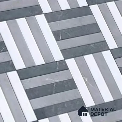 Patterned Look Floor Tile TL 09380 | Matte Finish 16 x 16 inch Vitrified Tile - 12 mm | Suitable For Kitchen, Bathroom, Bedroom & Office | Pattern Alignment May Vary | 2-3 mm Spacer is Mandatory