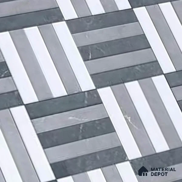 Patterned Look Floor Tile TL 09380 | Matte Finish 16 x 16 inch Vitrified Tile - 12 mm | Suitable For Kitchen, Bathroom, Bedroom & Office | Pattern Alignment May Vary | 2-3 mm Spacer is Mandatory