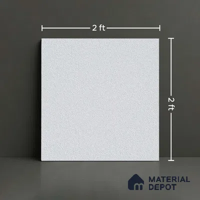 Stone Floor Tile TL 09406 B  2 ft x 2 ft Matte Finish Anti Skid Vitrified Tile - 12 mm  | Suitable for Balcony, Terrace & Coutyard
