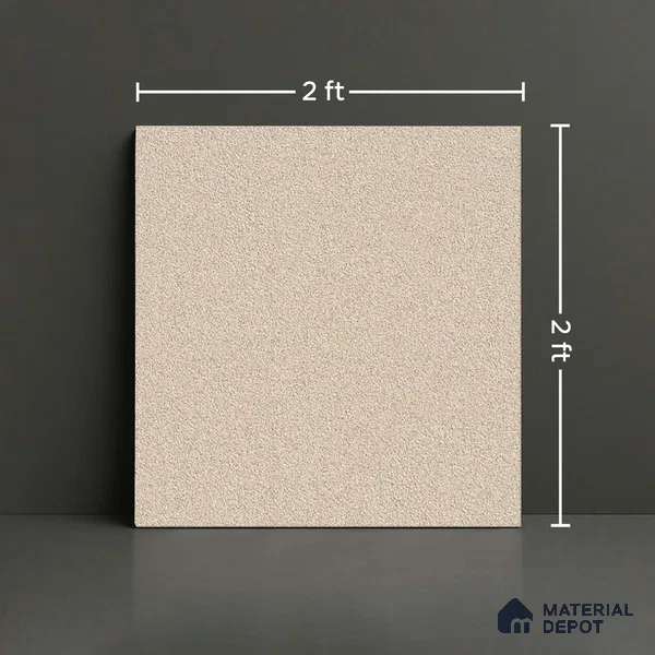 Stone Floor Tile TL 09406 D 2 ft x 2 ft Matte Finish Anti Skid Vitrified Tile - 12 mm | Suitable for Balcony, Terrace & Coutyard