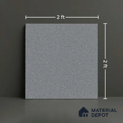 Stone Floor Tile TL 09406  2 ft x 2 ft Matte Finish Anti Skid Vitrified Tile - 12 mm  | Suitable for Balcony, Terrace & Coutyard