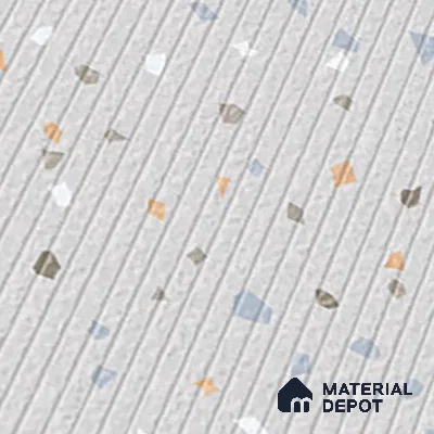 Terrazzo Parking Floor Tile TL 09361 B | Matte Finish 16 x 16 inch Vitrified Tile - 12 mm | Suitable For Parking, Courtyard | Pattern Alignment May Vary | 2-3 mm Spacer is Mandatory
