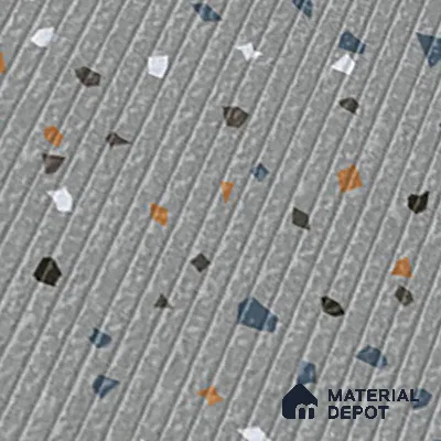 Terrazzo Parking Floor Tile TL 09361 | Matte Finish 16 x 16 inch Vitrified Tile - 12 mm | Suitable For Parking, Courtyard, High Traffic Areas | Pattern Alignment May Vary | 2-3 mm Spacer is Mandatory