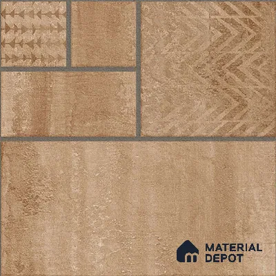 Moroccan Look Floor Tile TL 09397 | Matte Finish 2 ft x 2 ft Vitrified Tile - 12 mm | Suitable For Courtyard, Balcony, Corridor | Please Expect a Slight Variation of Pattern