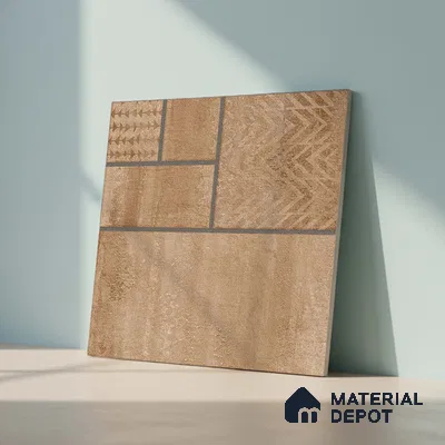 Moroccan Look Floor Tile TL 09397 | Matte Finish 2 ft x 2 ft Vitrified Tile - 12 mm | Suitable For Courtyard, Balcony, Corridor | Please Expect a Slight Variation of Pattern