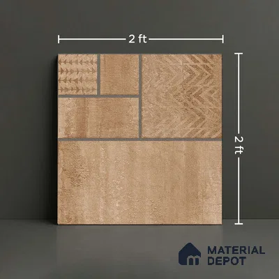 Moroccan Look Floor Tile TL 09397 | Matte Finish 2 ft x 2 ft Vitrified Tile - 12 mm | Suitable For Courtyard, Balcony, Corridor | Please Expect a Slight Variation of Pattern