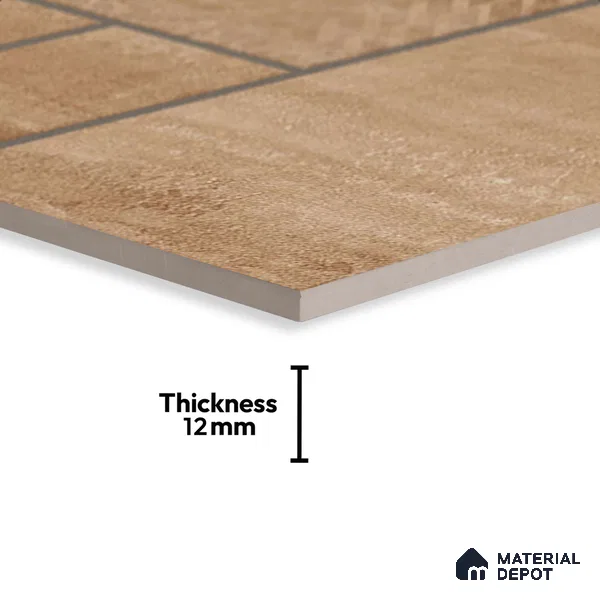 Moroccan Look Floor Tile TL 09397 | Matte Finish 2 ft x 2 ft Vitrified Tile - 12 mm | Suitable For Courtyard, Balcony, Corridor | Please Expect a Slight Variation of Pattern