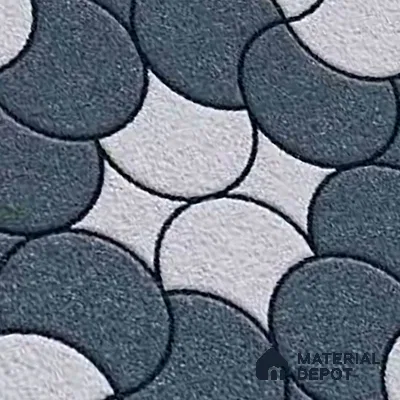 Patterned Look Floor Tile TL 09377 | Matte Finish 16 x 16 inch Vitrified Tile - 12 mm | Suitable For Kitchen, Bathroom, Bedroom & Office | Pattern Alignment May Vary | 2-3 mm Spacer is Mandatory