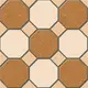 Geometric Look Floor Tile TL 09366 B | Matte Finish 16 x 16 inch Vitrified Tile - 12 mm | Suitable For Kitchen, Bathroom, Bedroom & Office| Image 1