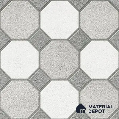 Stone Look Floor Tile TL 09366 | Matte Finish 16 x 16 inch Vitrified Tile - 12 mm | Suitable For Kitchen, Bathroom, Bedroom & Office | Pattern Alignment May Vary | 2-3 mm Spacer is Mandatory