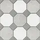 Geometric Look Floor Tile TL 09366 | Matte Finish 16 x 16 inch Vitrified Tile - 12 mm | Suitable For Kitchen, Bathroom, Bedroom & Office| Image 1