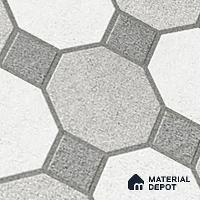 Stone Look Floor Tile TL 09366 | Matte Finish 16 x 16 inch Vitrified Tile - 12 mm | Suitable For Kitchen, Bathroom, Bedroom & Office | Pattern Alignment May Vary | 2-3 mm Spacer is Mandatory