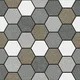 Hexagonal Look Floor Tile TL 09365 | Matte Finish 16 x 16 inch Vitrified Tile - 12 mm | Suitable For Kitchen, Bathroom, Bedroom & Office| Image 1