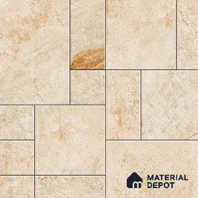 Stone Floor Tile TL 09404 C Canyon Oak 2 ft x 2 ft Matte Finish Anti Skid Vitrified Tile - 12 mm | Suitable for Balcony, Terrace & Coutyard