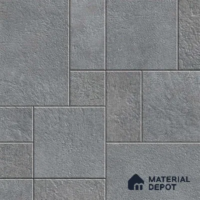 Stone Floor Tile TL 09404 Storm Slate 2 ft x 2 ft Matte Finish Anti Skid Vitrified Tile - 12 mm | Suitable for Balcony, Terrace & Coutyard