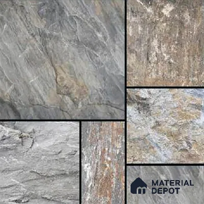Stone Look Floor Tile TL 09376 | Matte Finish 16 x 16 inch Vitrified Tile - 12 mm | Suitable For Kitchen, Bathroom, Bedroom & Office | Pattern Alignment May Vary | 2-3 mm Spacer is Mandatory