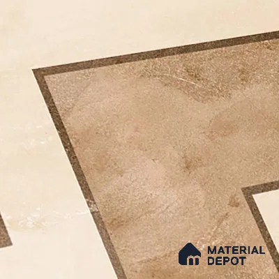 Patterned Look Floor Tile TL 09399 B | Matte Finish 2 ft x 2 ft Vitrified Tile - 12 mm | Suitable For Kitchen, Bathroom, Bedroom & Office | Please Expect a Slight Variation of Pattern