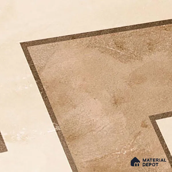 Patterned Look Floor Tile TL 09399 B | Matte Finish 2 ft x 2 ft Vitrified Tile - 12 mm | Suitable For Kitchen, Bathroom, Bedroom & Office | Please Expect a Slight Variation of Pattern