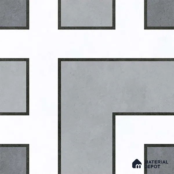 Moroccan Look Floor Tile TL 09399 | Matte Finish 2 ft x 2 ft Vitrified Tile - 12 mm | Suitable For Balcony, Bathroom, Dining Area | Please Expect a Slight Variation of Pattern