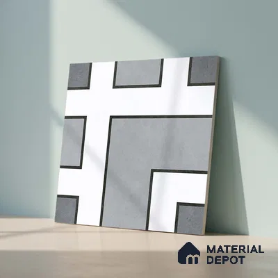 Moroccan Look Floor Tile TL 09399 | Matte Finish 2 ft x 2 ft Vitrified Tile - 12 mm | Suitable For Balcony, Bathroom, Dining Area | Please Expect a Slight Variation of Pattern