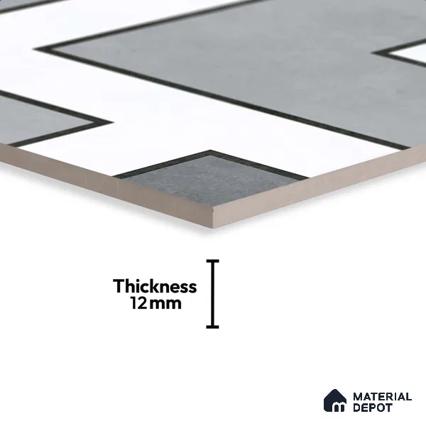 Moroccan Look Floor Tile TL 09399 | Matte Finish 2 ft x 2 ft Vitrified Tile - 12 mm | Suitable For Balcony, Bathroom, Dining Area | Please Expect a Slight Variation of Pattern