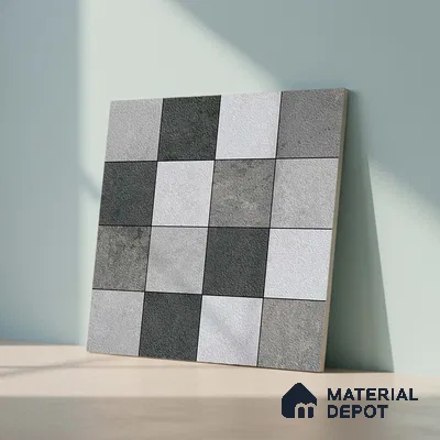 Stone Look Floor Tile TL 09405 | Matte Finish 2 ft x 2 ft Vitrified Tile - 12 mm | Suitable For Kitchen, Bathroom, Bedroom & Office